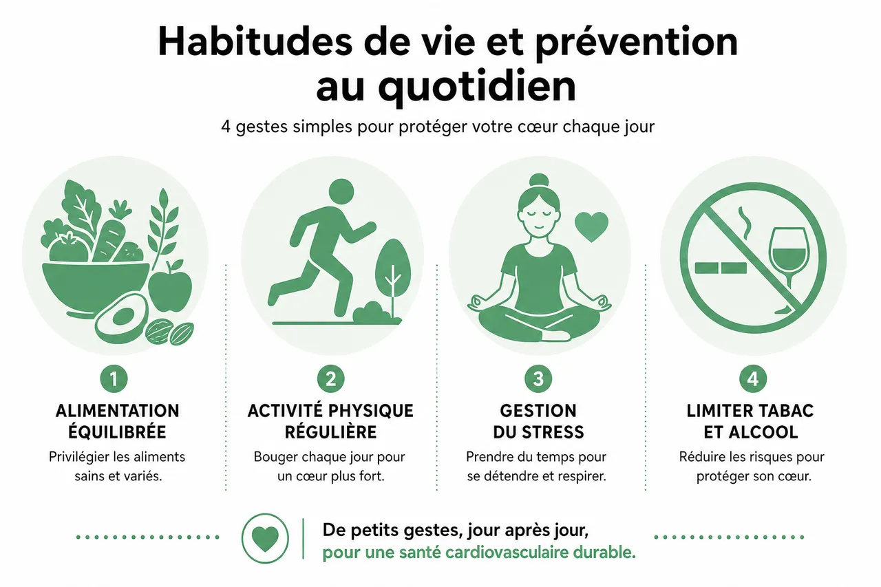 Prévenir les maladies cardiovasculaires avec des habitudes de vie saines , Habitudes de vie et prévention au quotidien