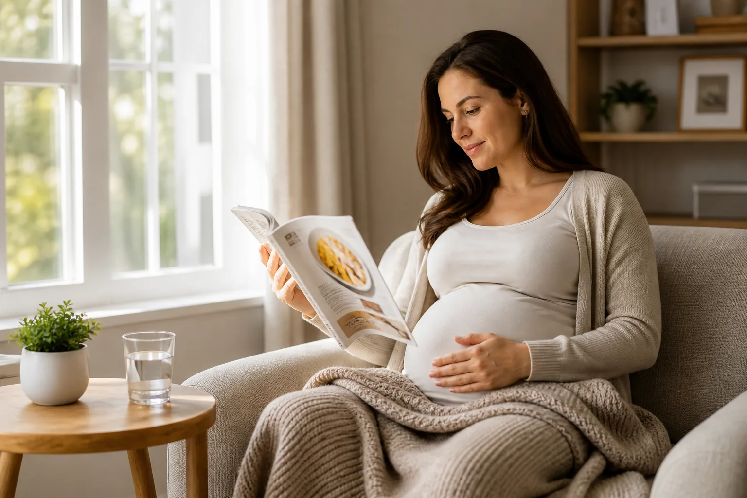 Femme enceinte recevant des conseils sur la vitamine D pendant grossesse