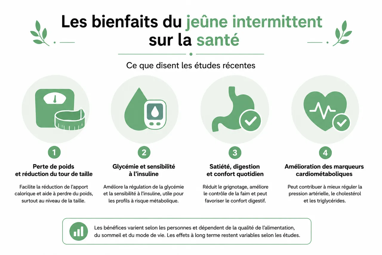 Jeûne intermittent et santé avec avantages, précautions et erreurs fréquentes à éviter , Les bienfaits du jeûne intermittent sur la santé: ce que disent les études récentes
