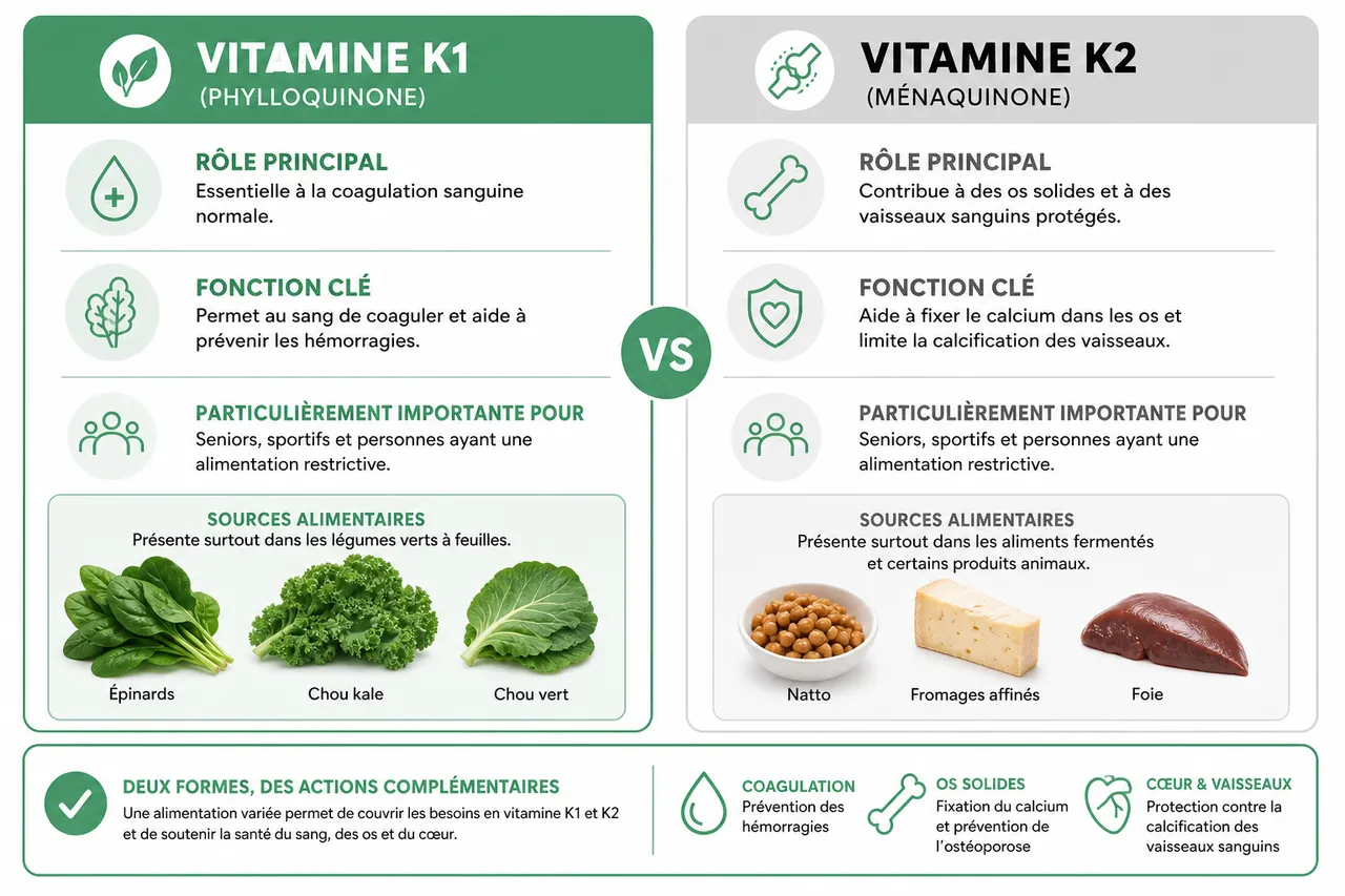 Alimentation vitamine K: les repères utiles pour bien la couvrir , Comprendre la vitamine K et ses fonctions dans l’organisme