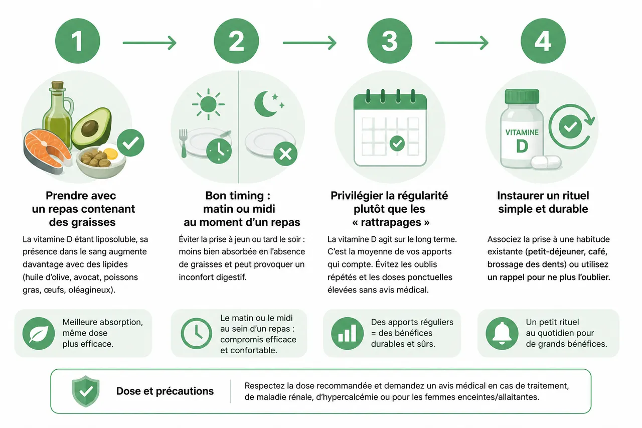 Supplément de vitamine D comment choisir la bonne forme? , Conseils d’utilisation, précautions et effets secondaires