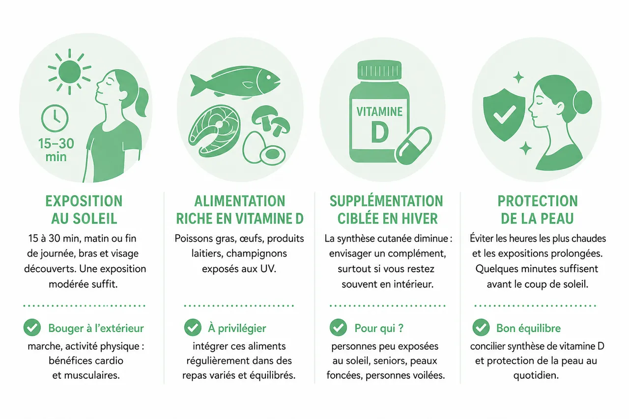 Vitamine D et immunité ce que la recherche confirme vraiment , Comment optimiser naturellement son taux de vitamine D? Conseils pratiques et astuces