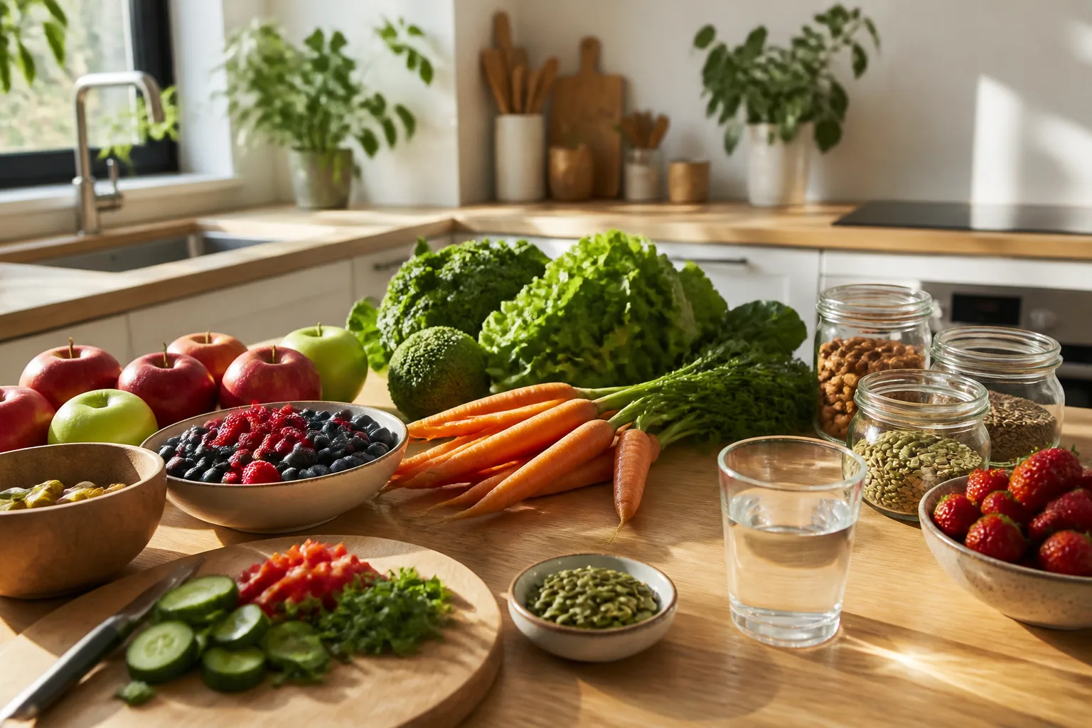 Alimentation saine avec réduction du sucre et alternatives naturelles