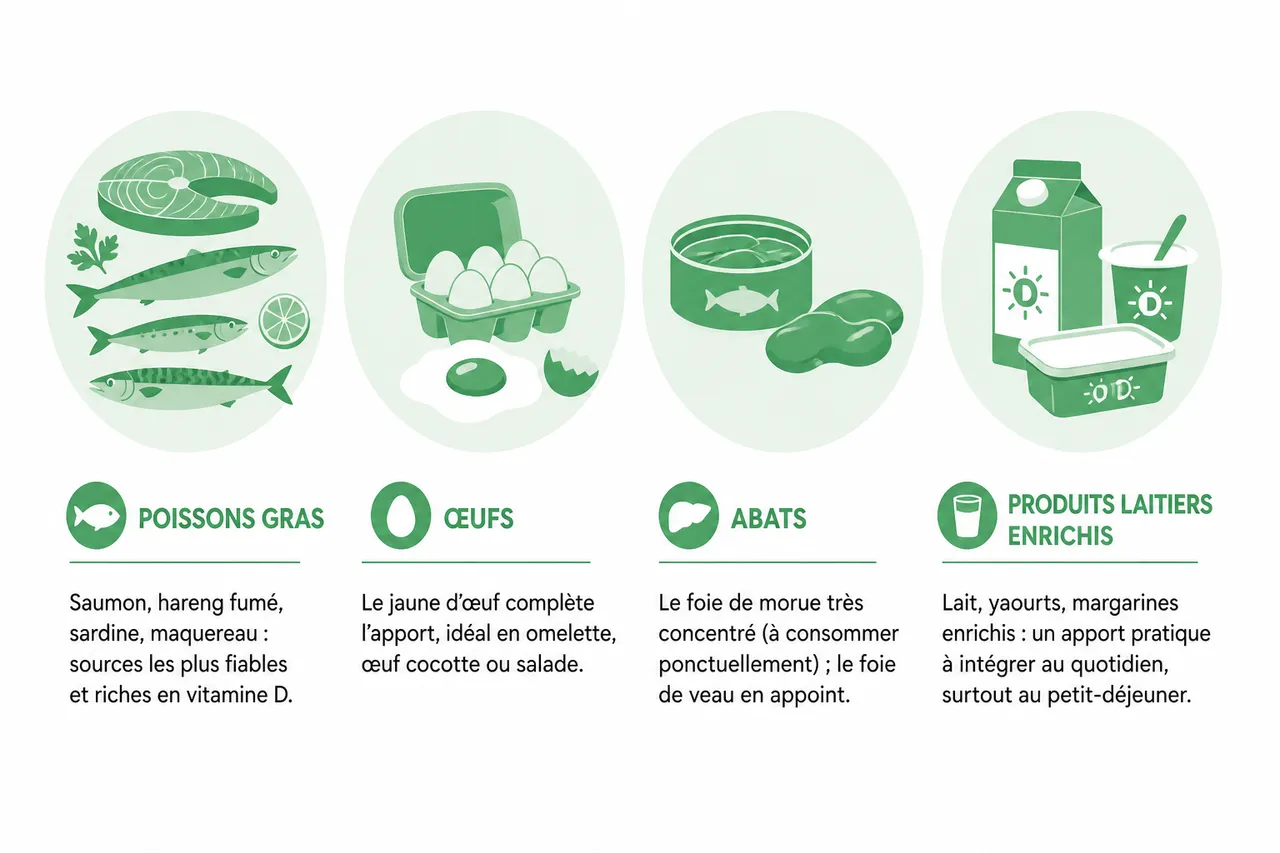 Les 5 erreurs courantes lors de l'augmentation de votre apport en vitamine D par l'alimentation , Les meilleures sources alimentaires de vitamine D: animaux et végétaux