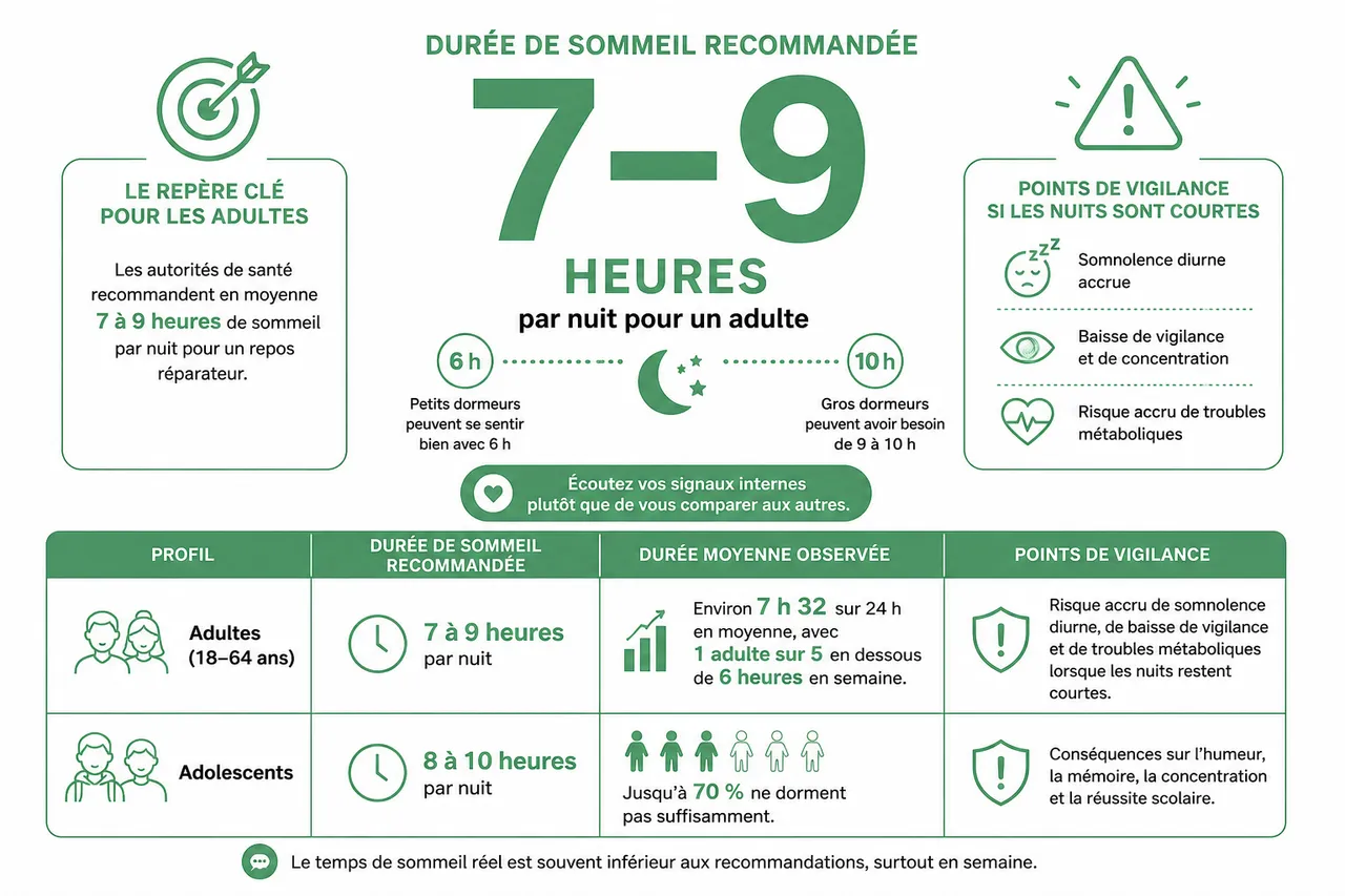 7 habitudes du soir pour un sommeil réparateur sans bouleverser votre routine , Les chiffres clés du sommeil pour mieux comprendre votre réalité