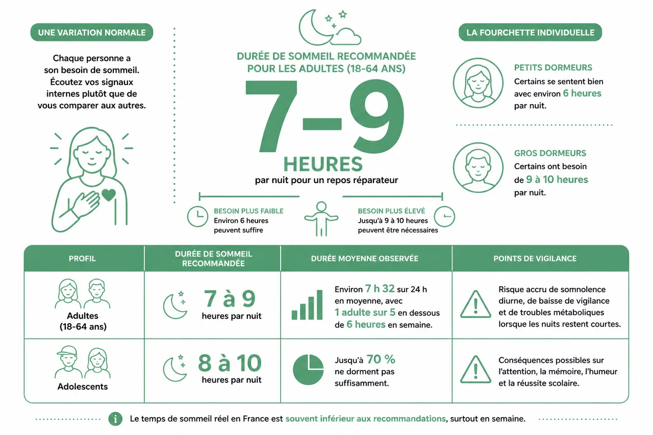 7 habitudes du soir pour un sommeil réparateur sans bouleverser votre routine , Les chiffres clés du sommeil pour mieux comprendre votre réalité