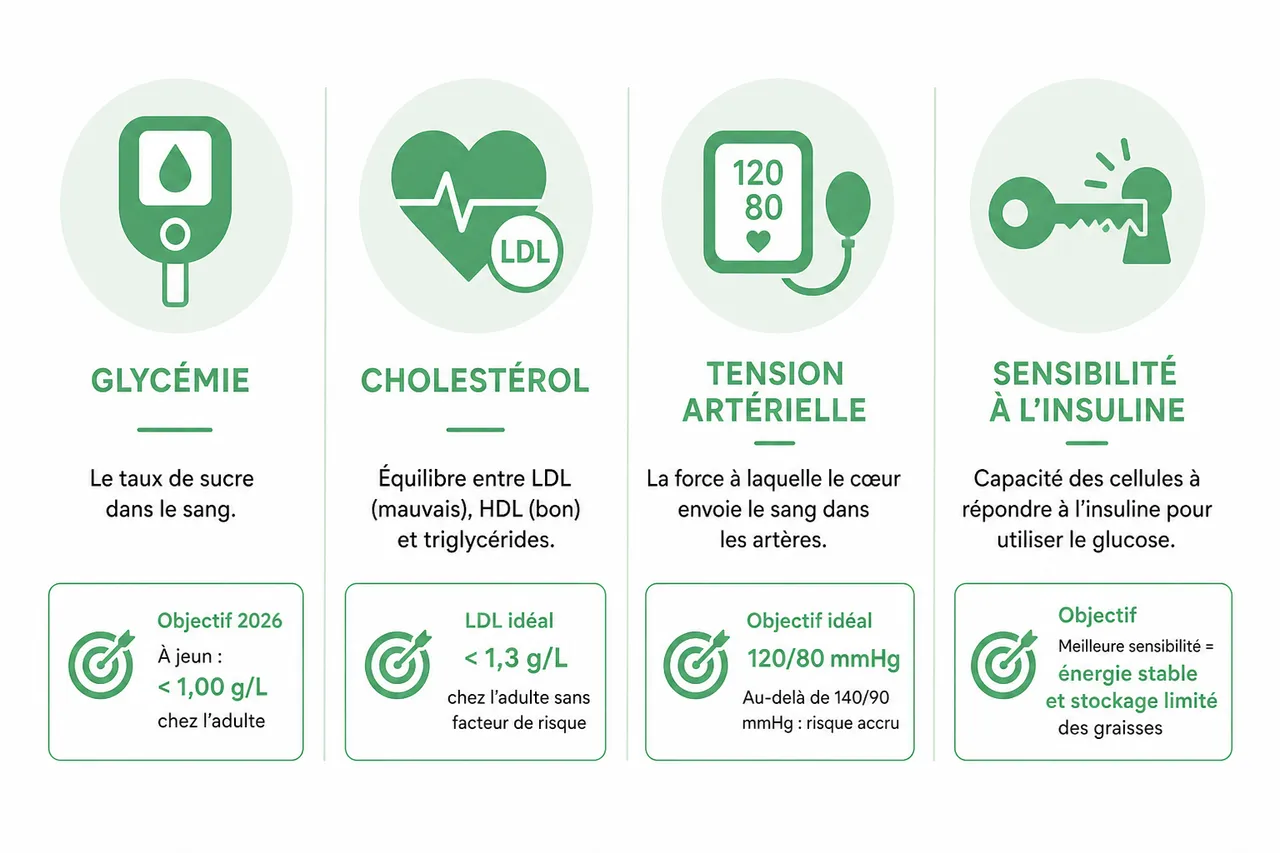 Les bases de la santé métabolique pour débutants en 2026 , Les piliers de la santé métabolique: comprendre les indicateurs clés