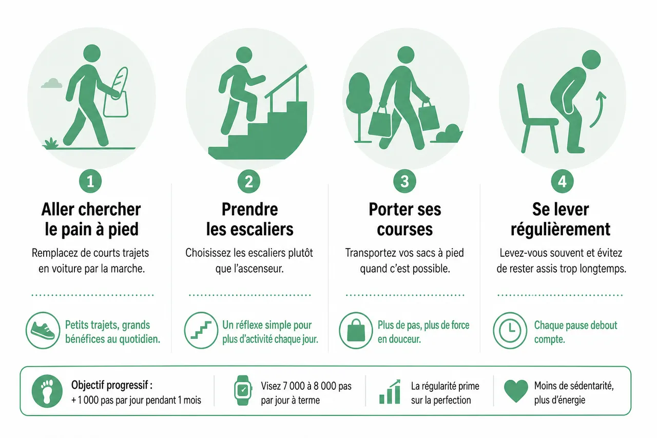 Comment bouger plus chaque jour sans faire de sport formel en 2026 , Idées concrètes pour intégrer l’activité physique au quotidien sans sport