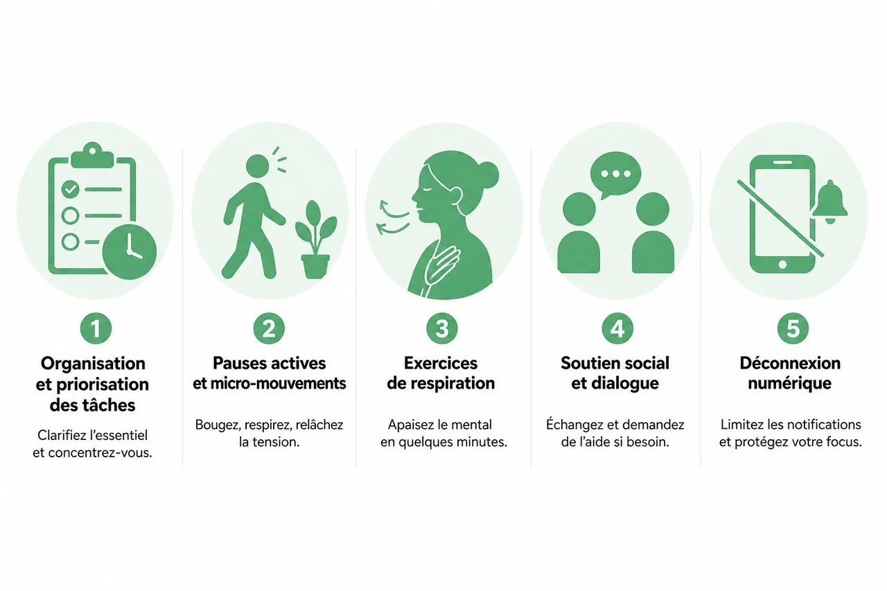 5 techniques de gestion du stress au travail à apprendre dès le lycée en 2026 , 5 techniques concrètes pour réduire le stress au travail
