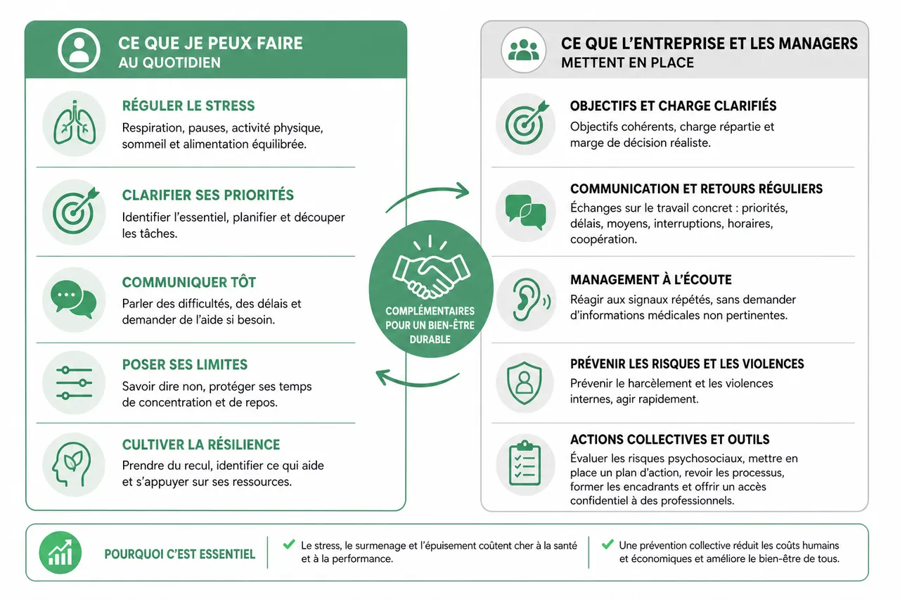 5 techniques de gestion du stress au travail à apprendre dès le lycée en 2026 , Prévention collective et bien-être durable en entreprise