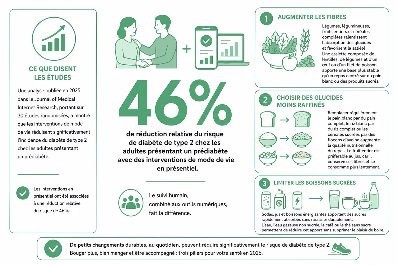 Comment réduire votre risque de diabète de type 2 avec des changements simples en 2026 , Adopter un mode de vie sain: conseils pratiques et stratégies efficaces