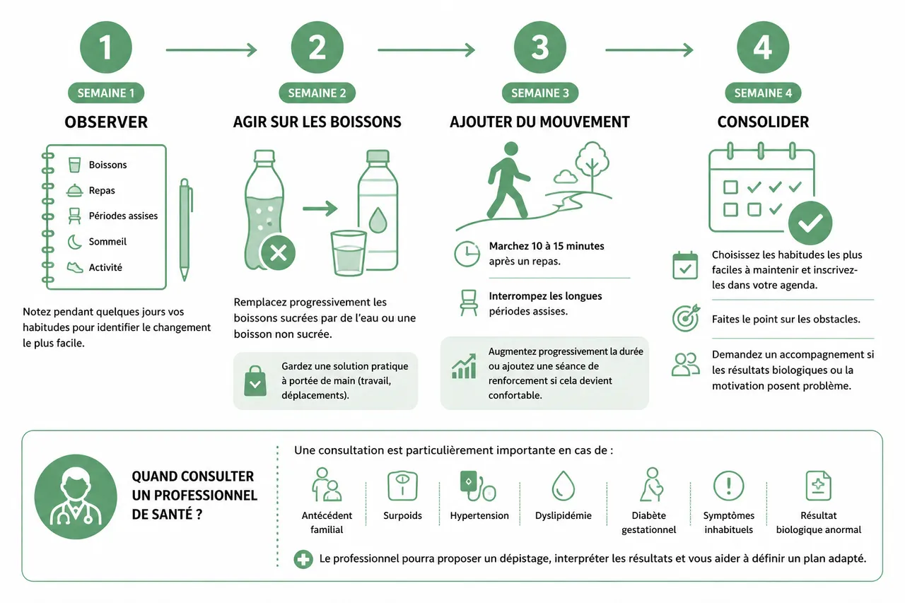 Comment réduire votre risque de diabète de type 2 avec des changements simples en 2026 , Plan d’action concret pour une prévention efficace
