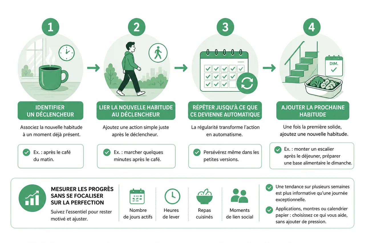 5 habitudes quotidiennes pour vivre plus longtemps en bonne santé en 2026 , Comment intégrer ces habitudes dans sa routine?