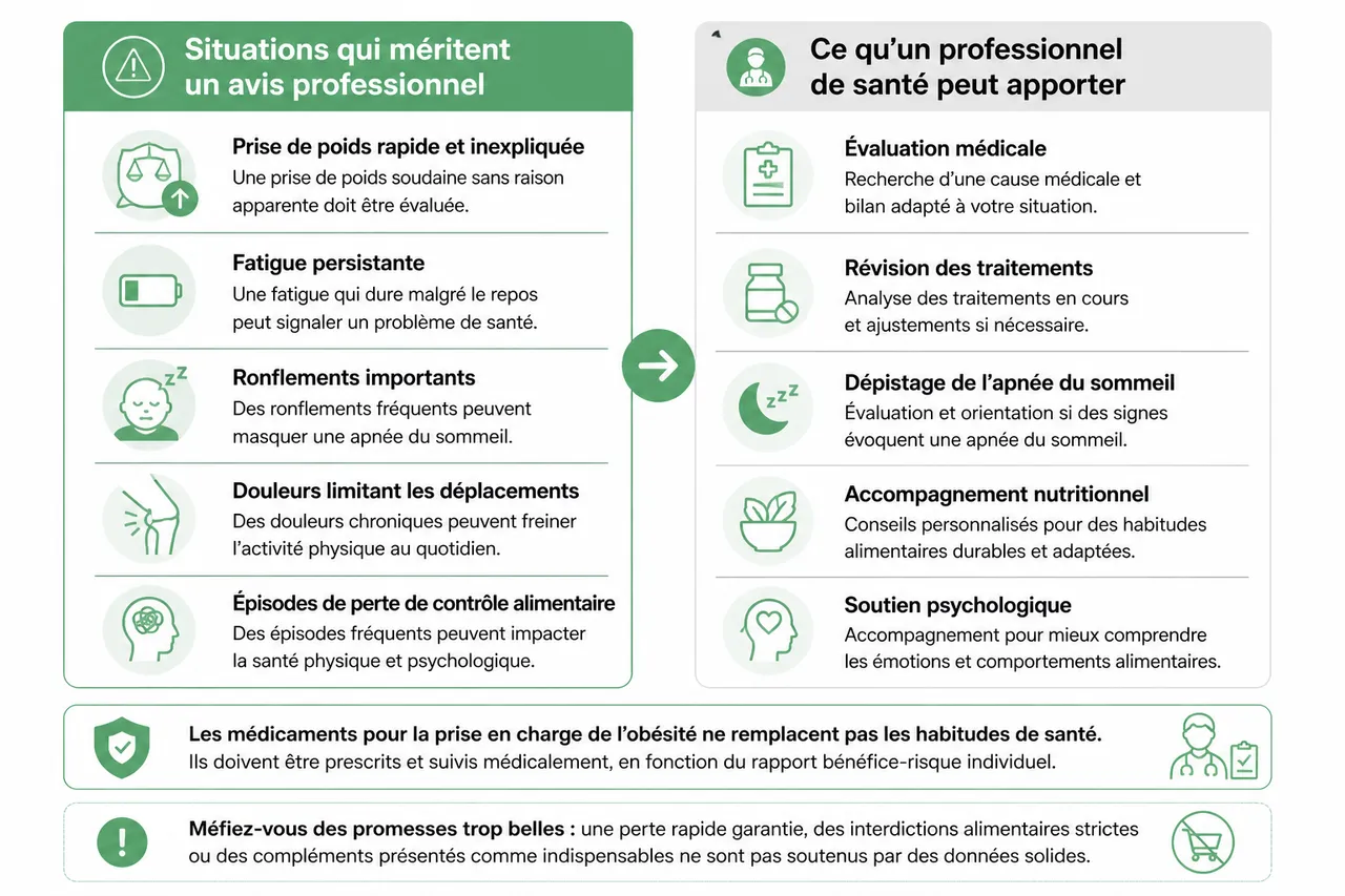 Perdre du poids durablement sans compter chaque calorie en 2026 , Quand une prise en charge professionnelle devient utile
