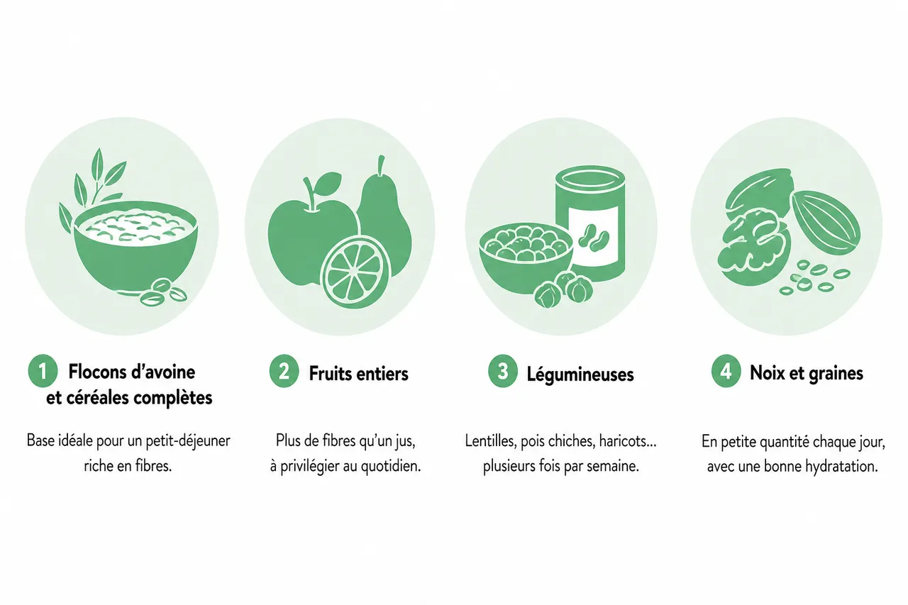 Fibres alimentaires: comment elles améliorent votre santé digestive et globale en 2026 , Comment augmenter son apport en fibres au quotidien?